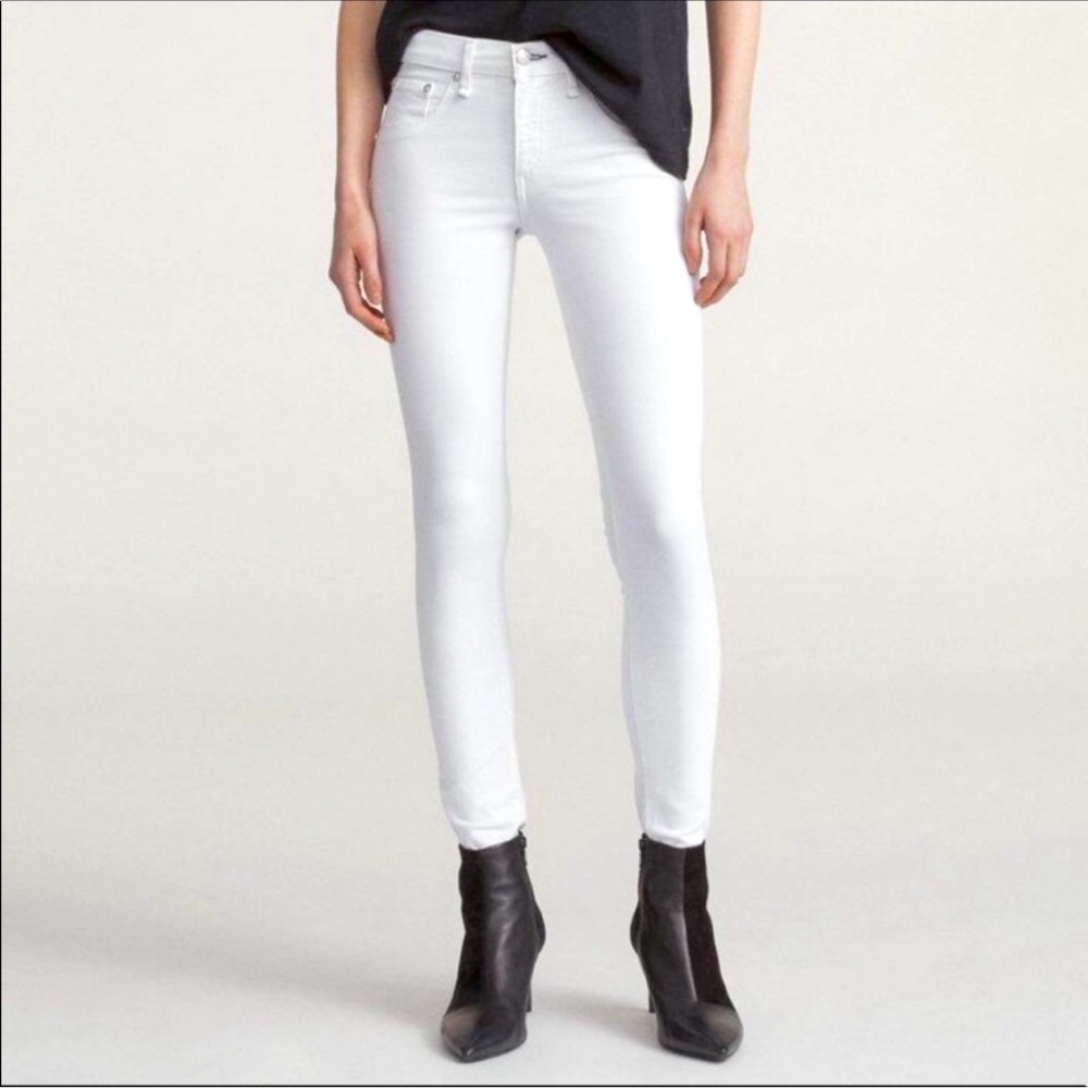 Rag & Bone Skinny Jeans Blanc 30